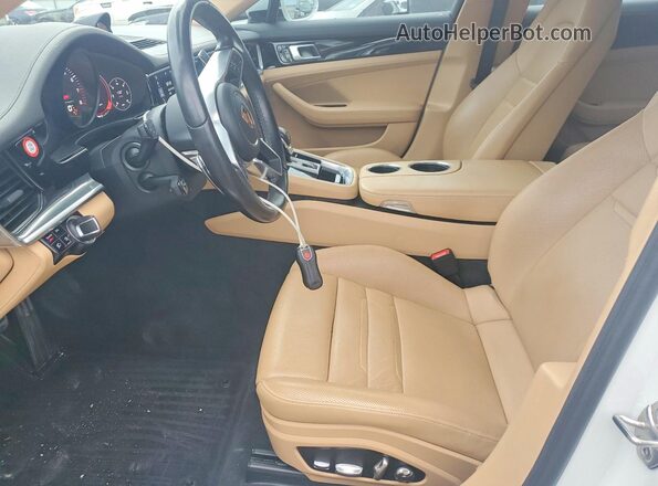 WP0AA2A77KL101949 2019 PORSCHE PANAMERA Белый Вид салона спереди