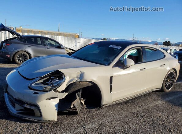 WP0AA2A79KL100463 2019 PORSCHE PANAMERA Бежевый Передняя левая четверть