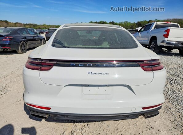 WP0AA2A79KL100477 2019 PORSCHE PANAMERA White Widok z tyłu