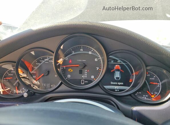 WP0AA2A7XGL001044 2016 PORSCHE PANAMERA Black Вид щитка приладів