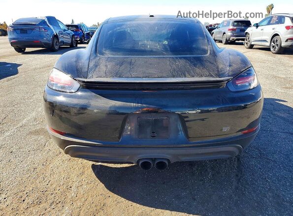 WP0AA2A8XJS260266 2018 PORSCHE CAYMAN Black Widok z tyłu