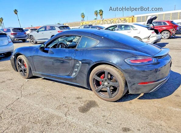 WP0AA2A8XJS260266 2018 PORSCHE CAYMAN Black Tył lewy