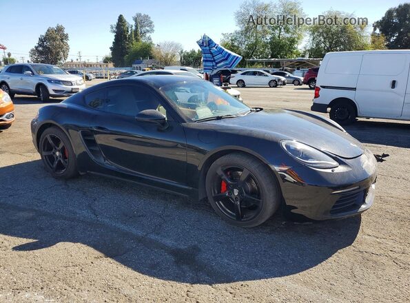 WP0AA2A8XJS260266 2018 PORSCHE CAYMAN Black Przód prawy