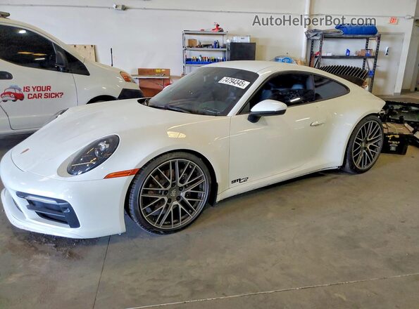 WP0AA2A94PS205250 2023 PORSCHE 911 Белый Передняя левая четверть