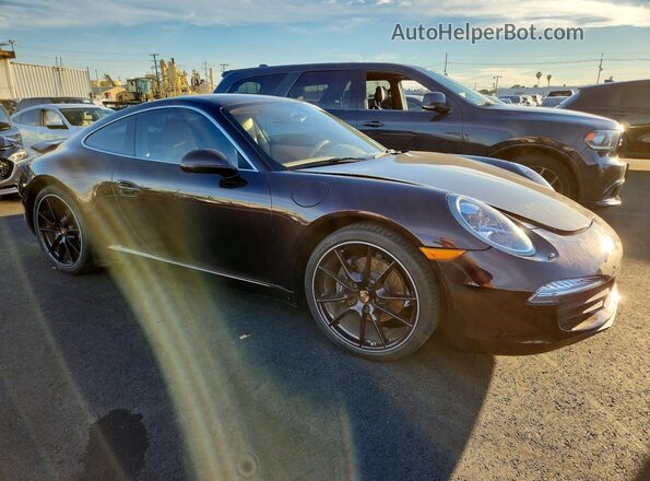 WP0AA2A96GS106364 2016 PORSCHE 911 Коричневый Передняя правая четверть