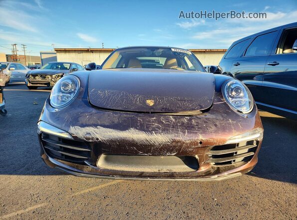 WP0AA2A96GS106364 2016 PORSCHE 911 Коричневый Вид спереди