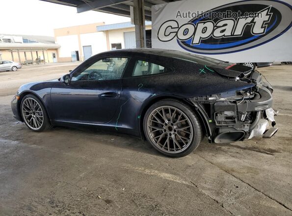 WP0AA2A98HS107484 2017 PORSCHE 911 Синий Задняя левая четверть