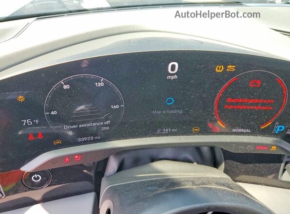 WP0AA2Y18MSA16261 2021 PORSCHE TAYCAN Черный Вид щитка приборов