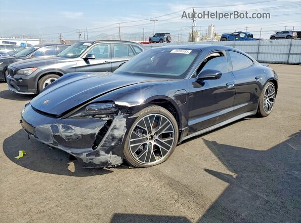 WP0AA2Y18MSA16261 2021 PORSCHE TAYCAN Черный Передняя левая четверть