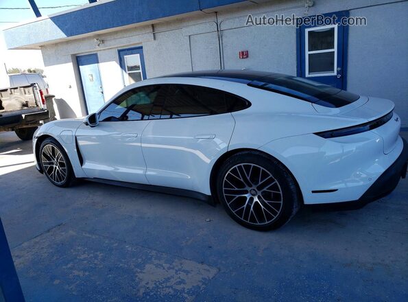 WP0AA2Y19MSA14714 2021 PORSCHE TAYCAN Белый Задняя левая четверть