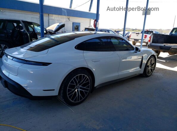 WP0AA2Y19MSA14714 2021 PORSCHE TAYCAN Белый Задняя правая четверть