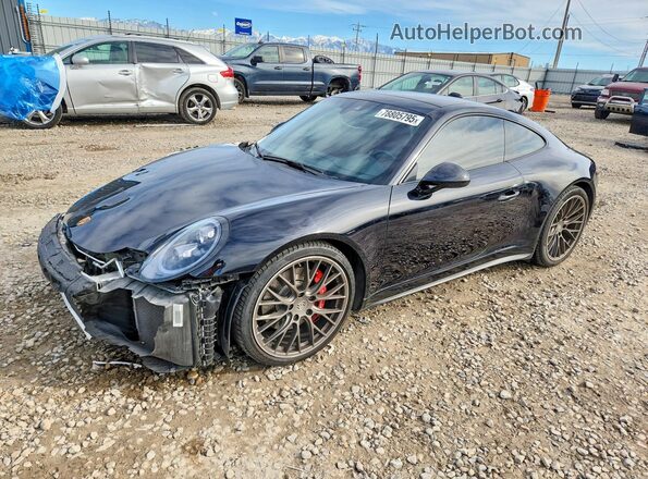 WP0AB2A90HS123725 2017 PORSCHE 911 Черный Передняя левая четверть