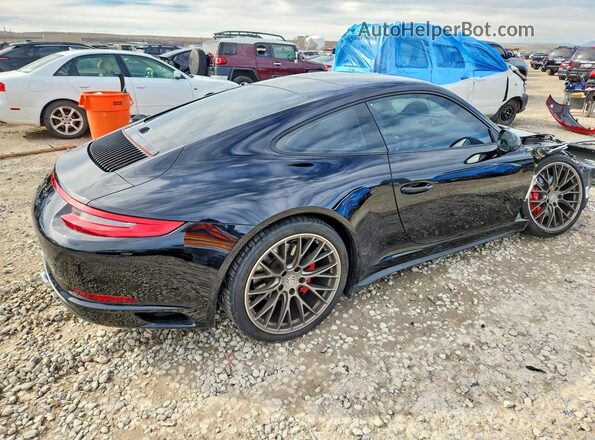 WP0AB2A90HS123725 2017 PORSCHE 911 Черный Задняя правая четверть