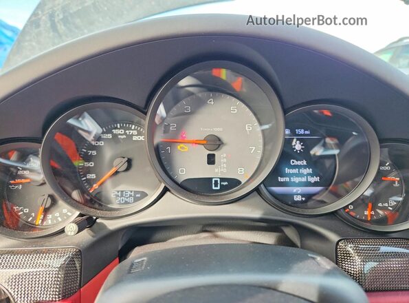 WP0AB2A90HS123725 2017 PORSCHE 911 Черный Вид щитка приборов