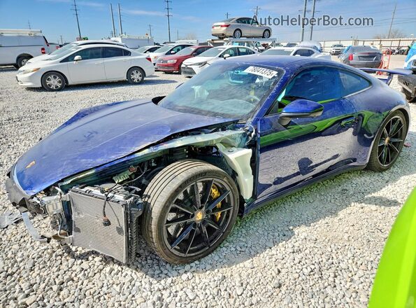 WP0AB2A91RS220286 2024 PORSCHE 911 Синий Передняя левая четверть