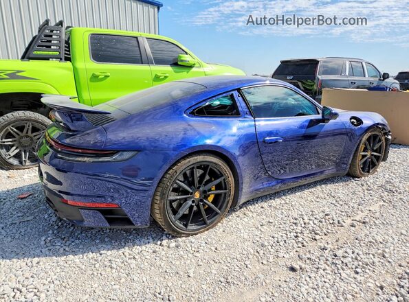 WP0AB2A91RS220286 2024 PORSCHE 911 Синий Задняя правая четверть