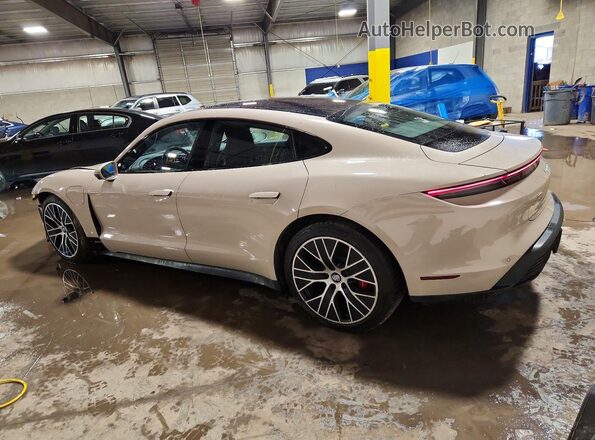WP0AB2Y10MSA43449 2021 PORSCHE TAYCAN Beige Tył lewy