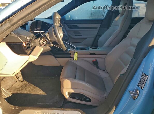 WP0AB2Y11LSA50117 2020 PORSCHE TAYCAN Синий Вид салона спереди