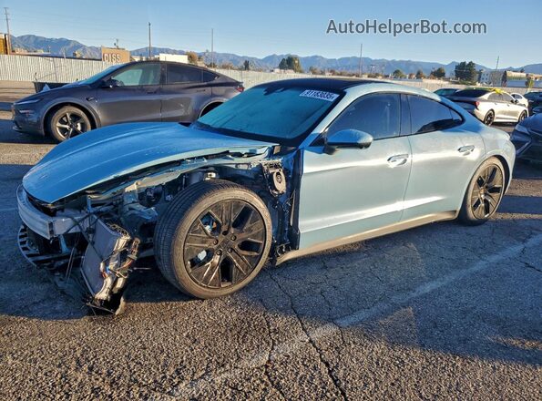 WP0AB2Y11LSA50117 2020 PORSCHE TAYCAN Синий Передняя левая четверть