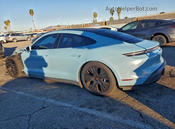 WP0AB2Y11LSA50117 2020 PORSCHE TAYCAN Синий Задняя левая четверть