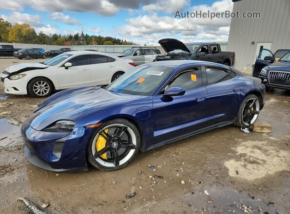 WP0AB2Y17LSA51904 2020 PORSCHE TAYCAN Синий Передняя левая четверть