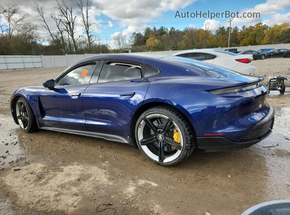 WP0AB2Y17LSA51904 2020 PORSCHE TAYCAN Синий Задняя левая четверть