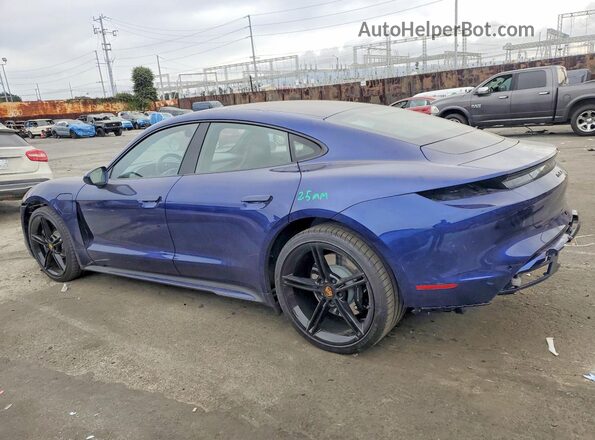 WP0AB2Y1XNSA43797 2022 PORSCHE TAYCAN Blue Задня ліва чверть