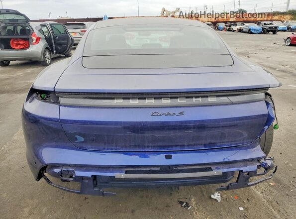 WP0AB2Y1XNSA43797 2022 PORSCHE TAYCAN Blue Вид ззаду