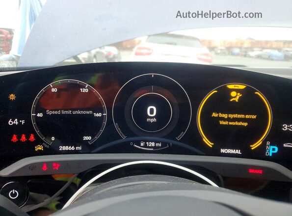 WP0AB2Y1XNSA43797 2022 PORSCHE TAYCAN Blue Вид щитка приладів