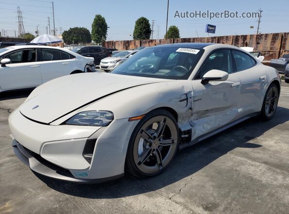 WP0AC2Y17SSA55222 2025 PORSCHE TAYCAN Серебряный Передняя левая четверть