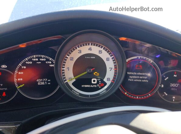 WP0AE2A76ML128583 2021 PORSCHE PANAMERA Белый Вид щитка приборов