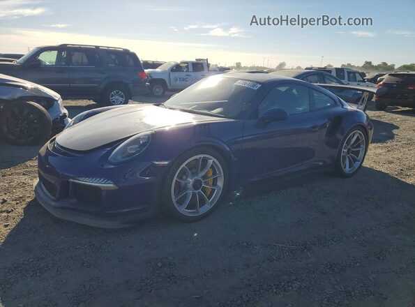 WP0AF2A93GS193030 2016 PORSCHE 911 Purple Передня ліва чверть