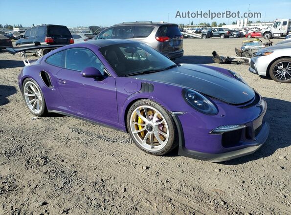 WP0AF2A93GS193030 2016 PORSCHE 911 Purple Передня права чверть