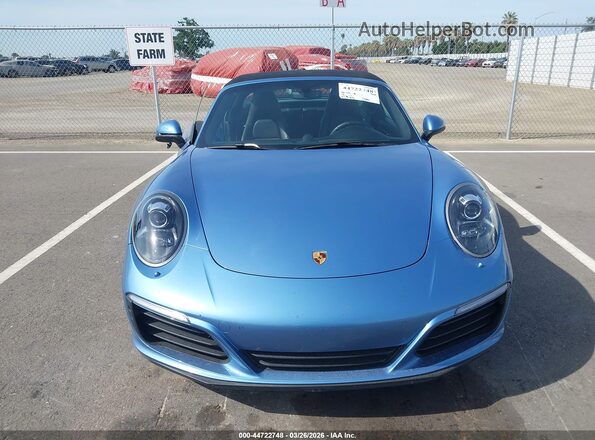WP0BA2A92HS132224 2017 PORSCHE 911 Light Blue Вид щитка приборов
