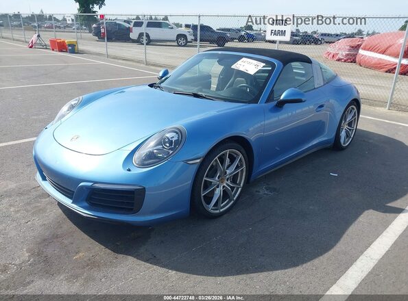 WP0BA2A92HS132224 2017 PORSCHE 911 Light Blue Передняя левая четверть