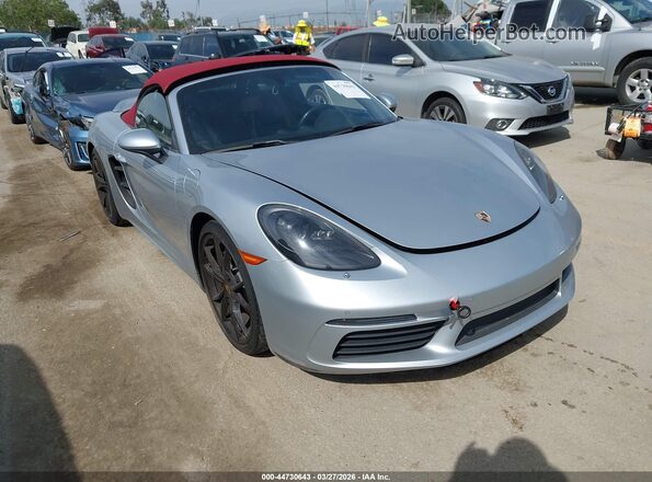WP0CA2A80JS210792 2018 PORSCHE 718 BOXSTER Silver Delantero derecho