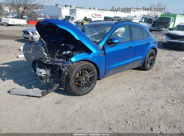 WP1AA2A54LLB03219 2020 PORSCHE MACAN Синий Передняя левая четверть