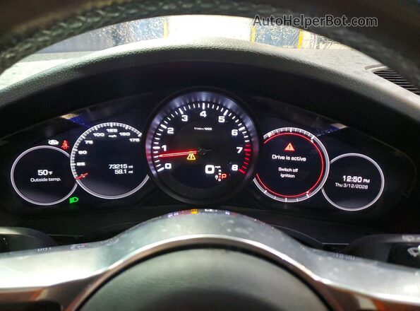 WP1AA2AY3KDA16124 2019 PORSCHE CAYENNE Black Vista del cuadro de instrumentos