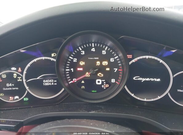 WP1AA2AY5KDA15671 2019 PORSCHE CAYENNE Белый Вид задних сидений