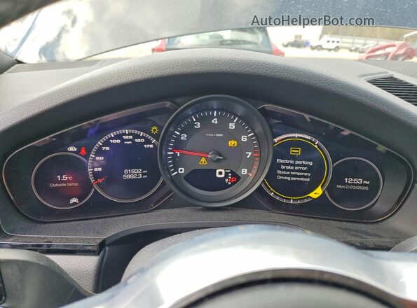 WP1AA2AYXKDA17397 2019 PORSCHE CAYENNE Черный Вид щитка приборов