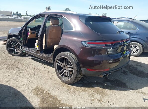 WP1AB2A50MLB33364 2021 PORSCHE MACAN Burgundy Задня ліва чверть