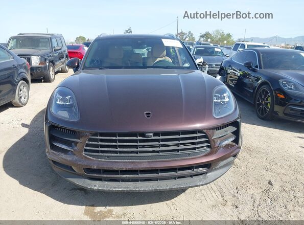 WP1AB2A50MLB33364 2021 PORSCHE MACAN Burgundy Вид задньої частини салону