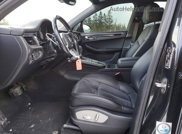 WP1AB2A51JLB37189 2018 PORSCHE MACAN Угольный Вид салона спереди