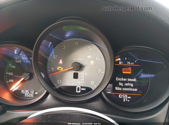WP1AB2A55HLB15481 2017 PORSCHE MACAN Белый Вид задних сидений