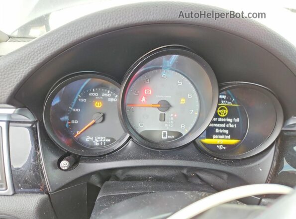 WP1AB2A57GLB50165 2016 PORSCHE MACAN Черный Вид щитка приборов