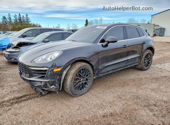 WP1AB2A57GLB50165 2016 PORSCHE MACAN Черный Передняя левая четверть