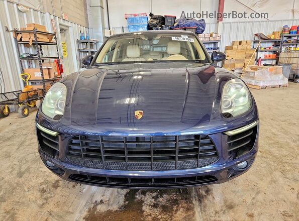 WP1AB2A59GLB55545 2016 PORSCHE MACAN Blue წინა ხედი