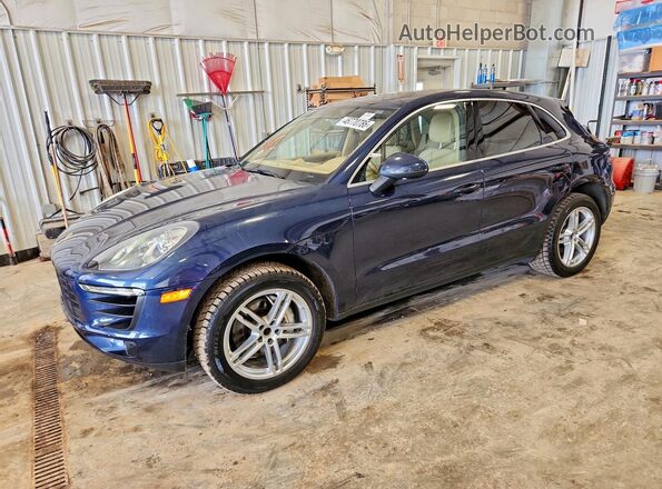 WP1AB2A59GLB55545 2016 PORSCHE MACAN Blue წინა მარცხენა ხედი სამი მეოთხედიდან