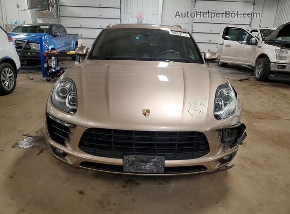 WP1AB2A5XHLB10955 2017 PORSCHE MACAN Желто-коричневый Вид спереди