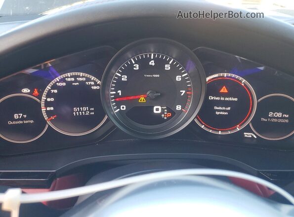WP1AB2AYXMDA27248 2021 PORSCHE CAYENNE Черный Вид щитка приборов
